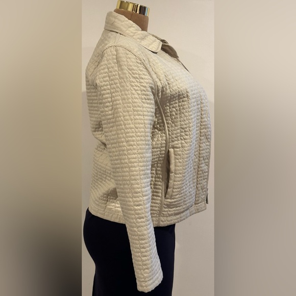 Weatherproof Garment Company Vanilla  Quilted Jacket With Pockets Zip Up Sz S - Picture 2 of 16